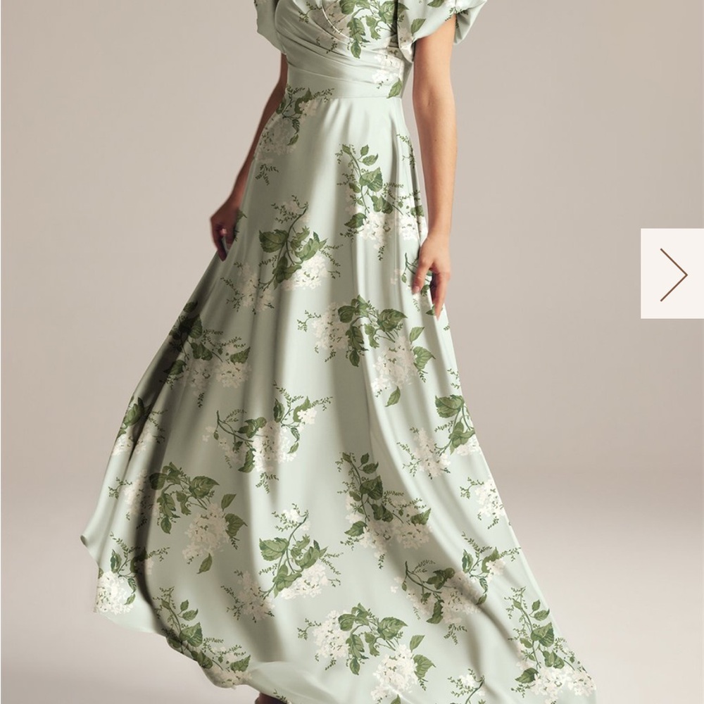AW Bridal Dey Maxi Dress in Sage Garden Party